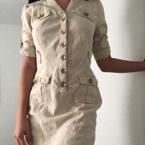 Khaki cargo dress from New York & Company